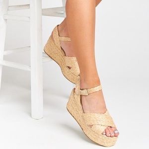 Steve Madden Raffia Platform Sandals